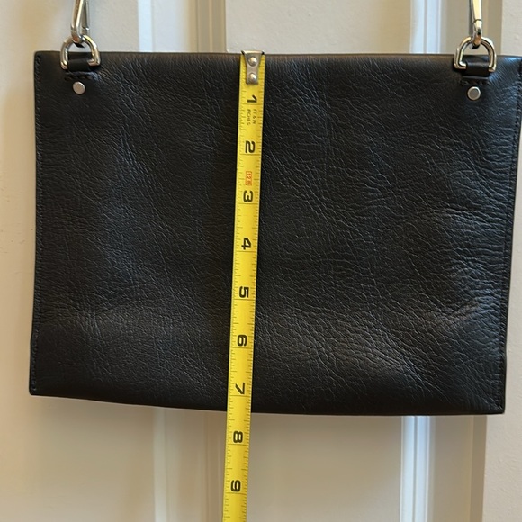 Shinola Detroit Black Leather Slim Crossbody - Picture 8 of 12